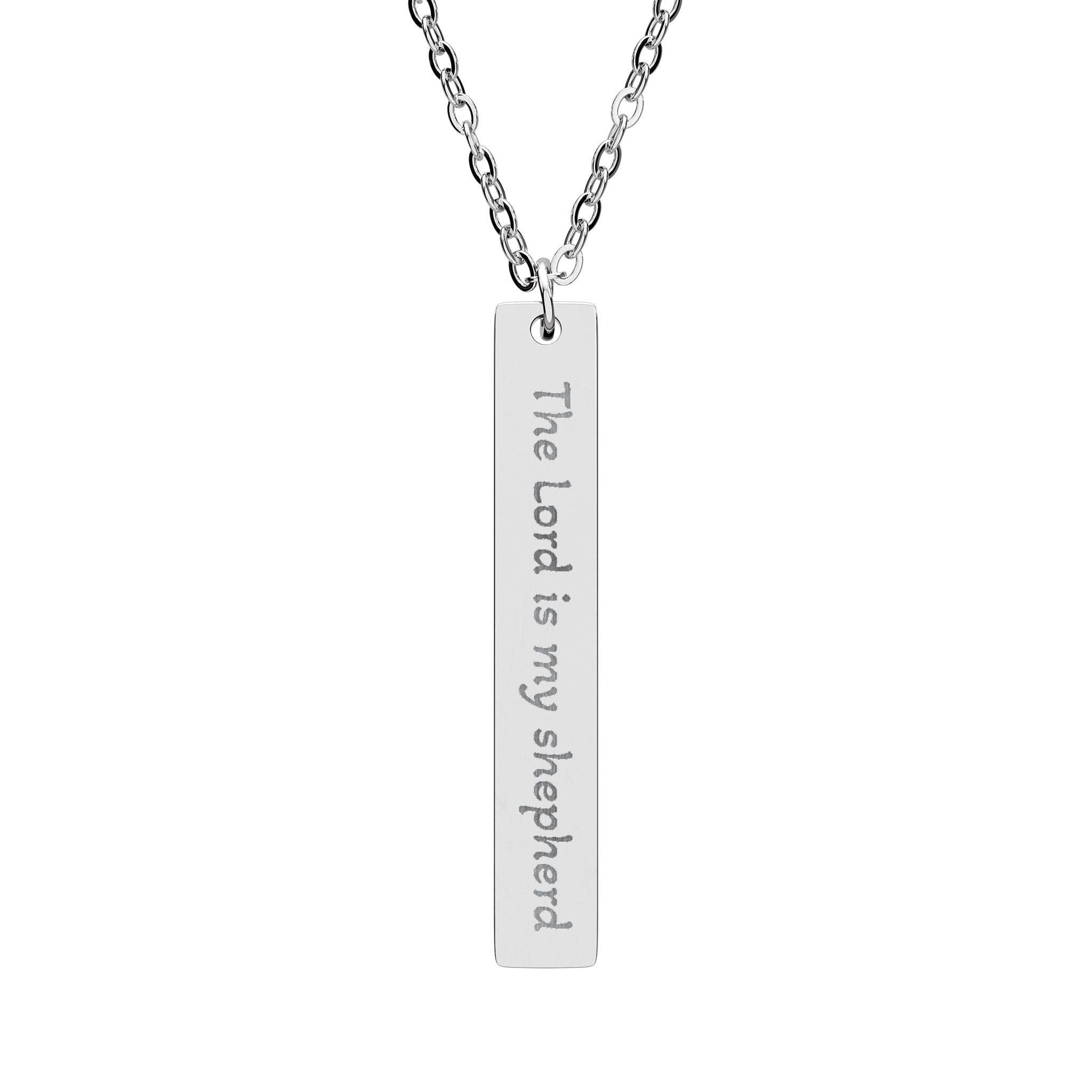 The Lord Is My Shepherd Personalized Necklace