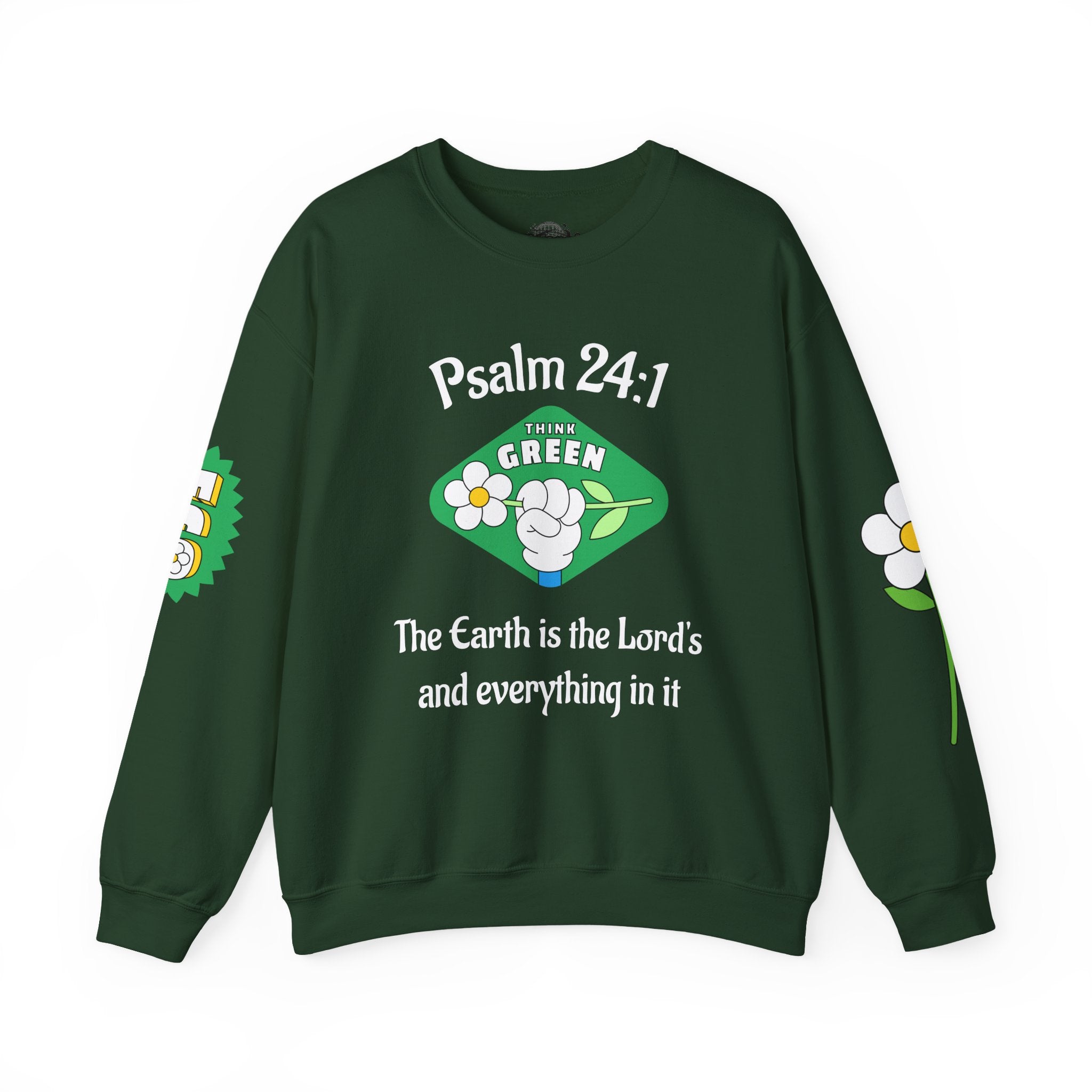 Psalm 24:1 Crewneck Sweatshirt