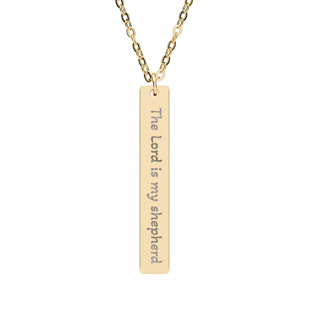 The Lord Is My Shepherd Personalized Necklace