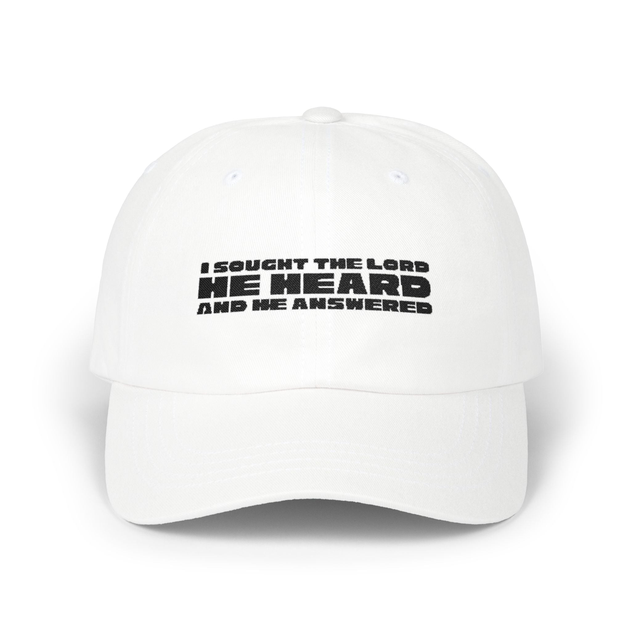 I Sought The Lord Baseball Hat